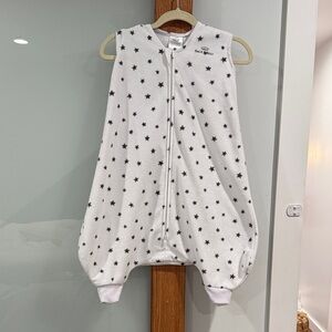 White with stars. Sleeveless Baby Sleep Sack Early Walker (Large 12-18mos)